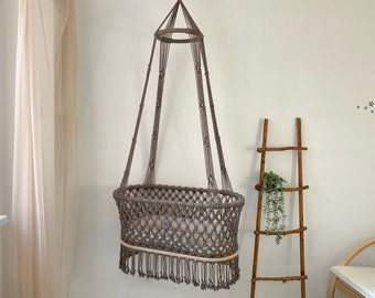 diy macrame bassinet