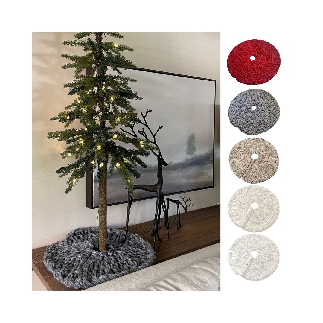 Mini Tree Skirt Small Christmas Tree Skirt, Miniature Round Skirts for
