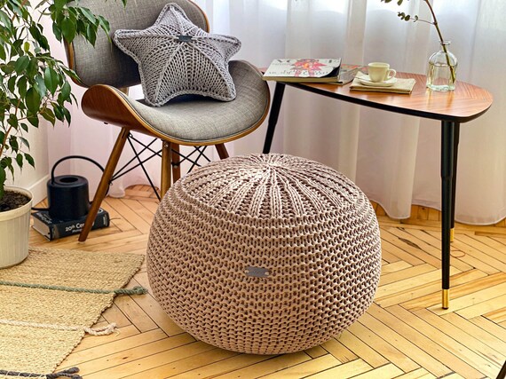 Round ottoman for sale discount