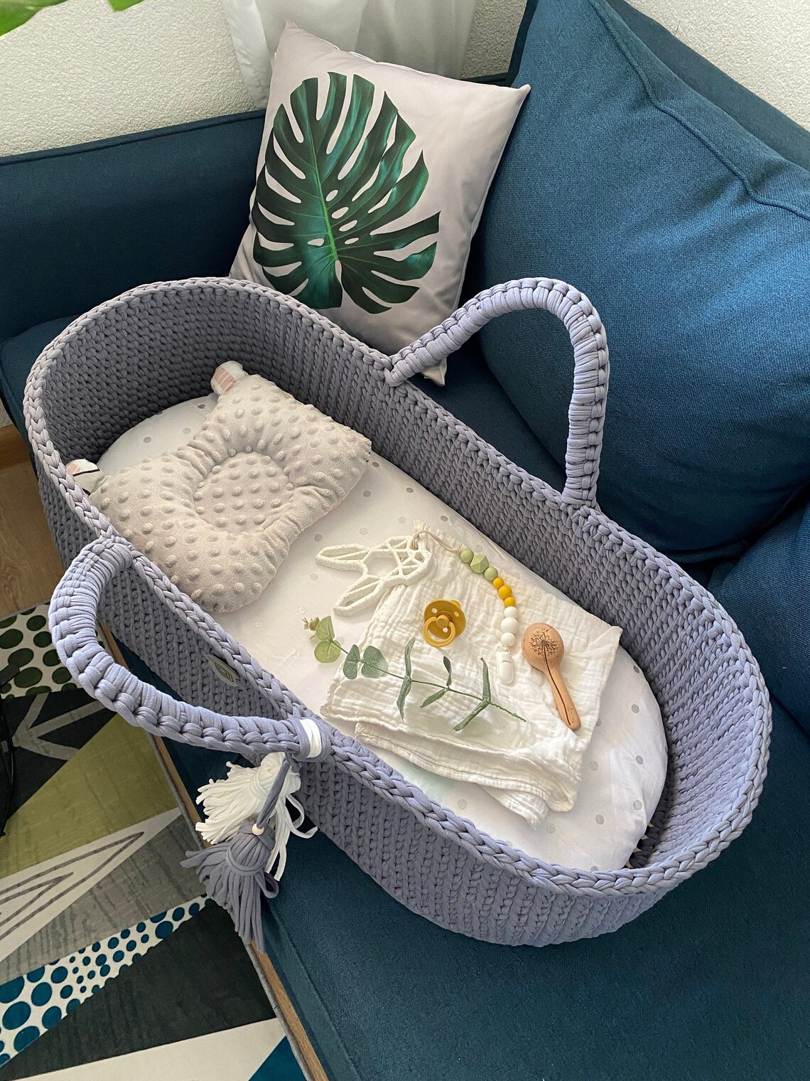 Grey Baby Gender Neutral Crocheted Custom Etsy