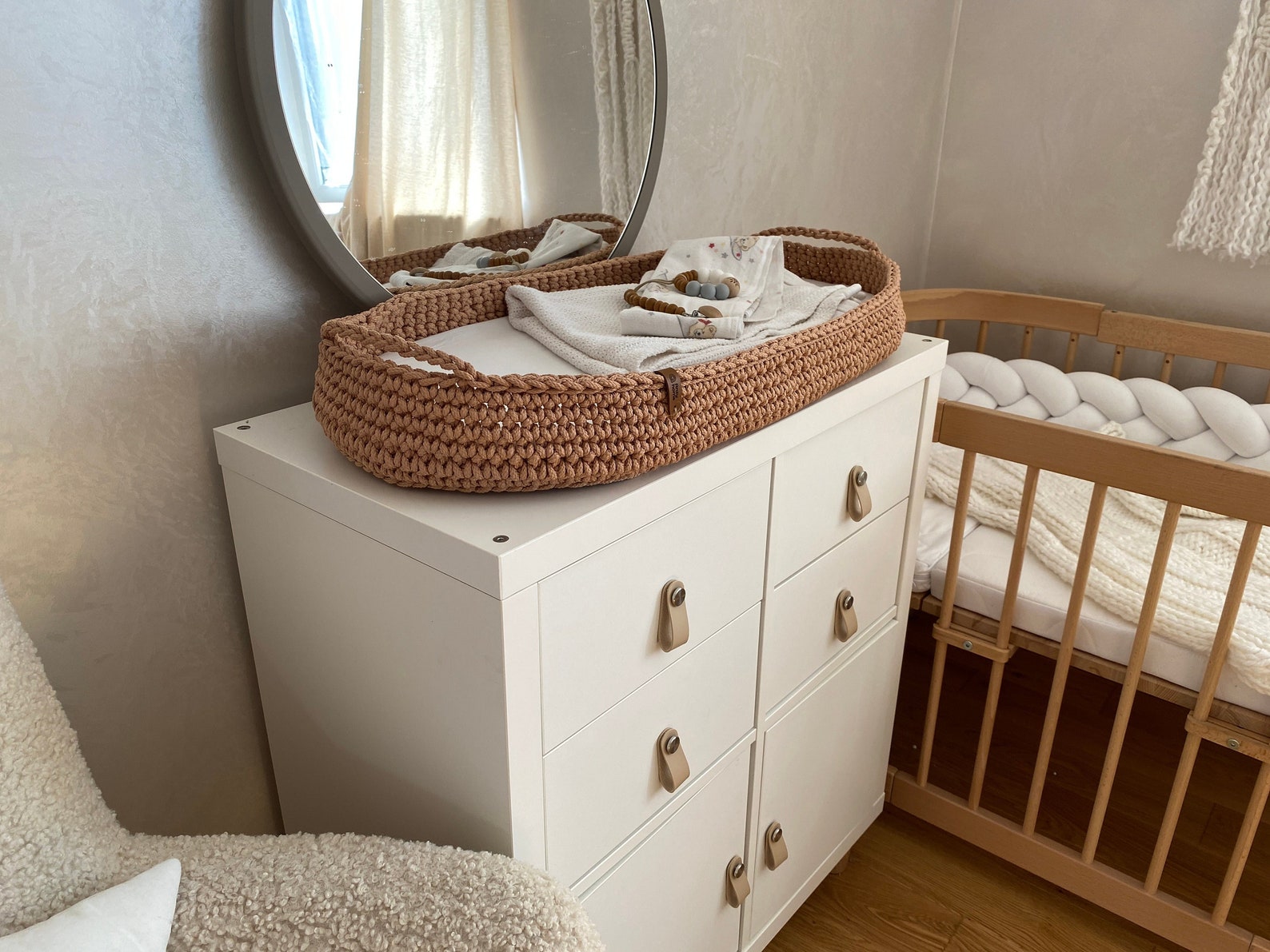 Baby Changing Table Basket Etsy