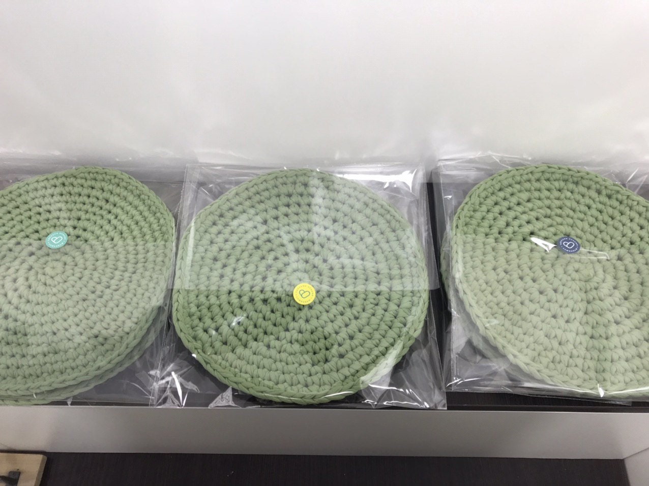 Green Round Placemat as Christmas Gift or Thanksgiving Decor Etsy