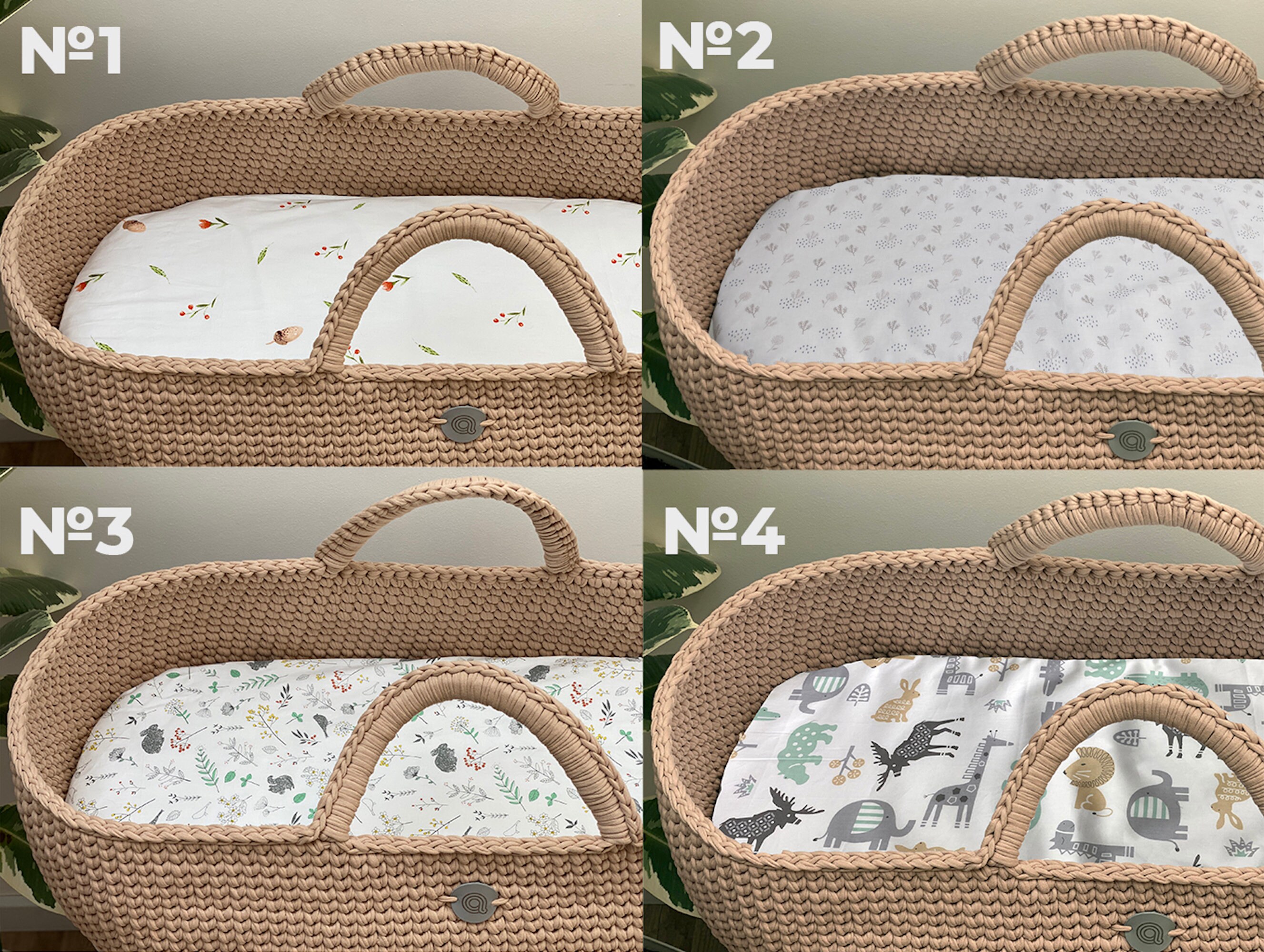Fitted sheets for Moses Basket and Changing Baskets Etsy
