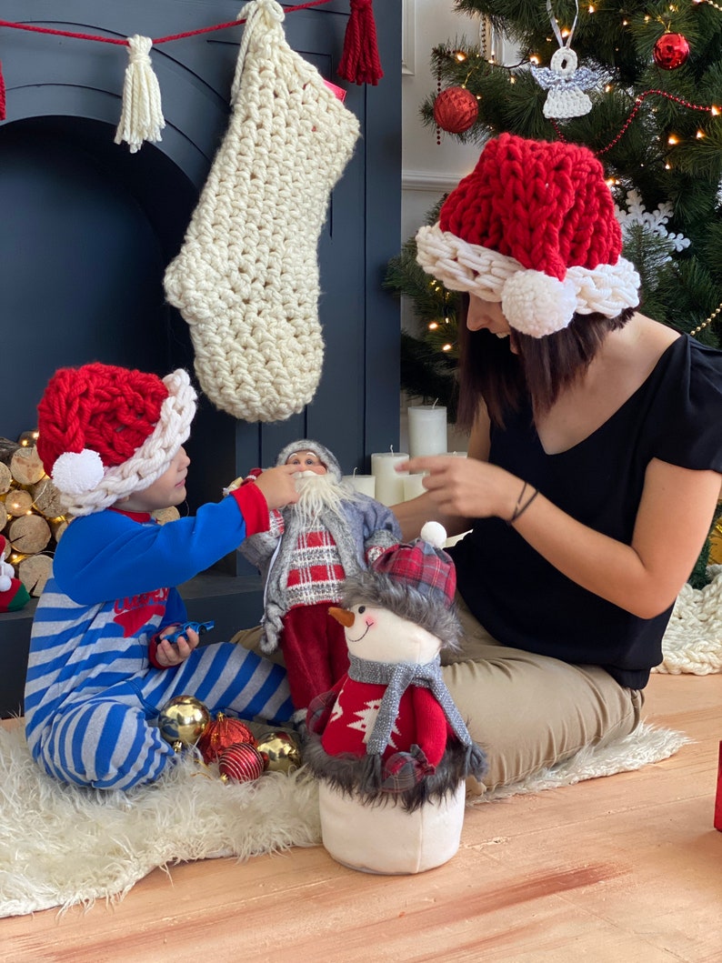 Christmas stocking family stocking knit Christmas stocking Etsy