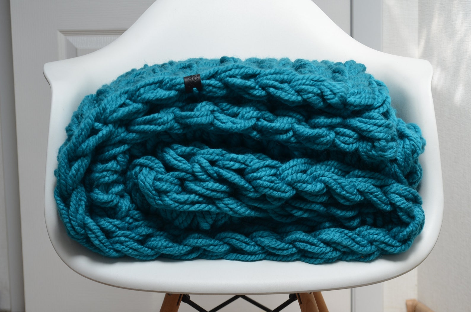 Chunky blanket DIY Jumbo Knitting Kit For beginners No Etsy