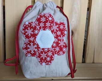 Upcycled Christmas gift bag