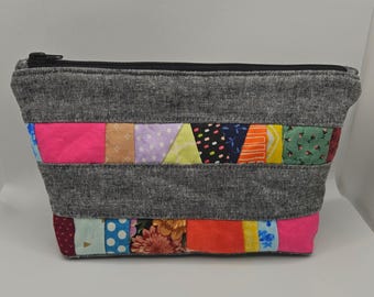 Patchwork Zipper Pouch