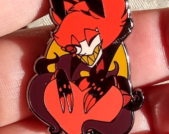 Alastor Heart Hazbin Hotel Fan Pin - SECOND EDITION
