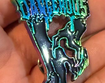 Feeling Dangerous - Original Monster Lovers Pin - Rainbow Plating