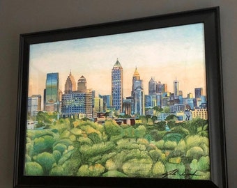 Atlanta Skyline Drawing