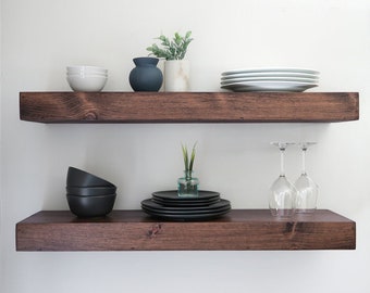 Floating shelves, Modern floating shelves, 3 inch floating shelves