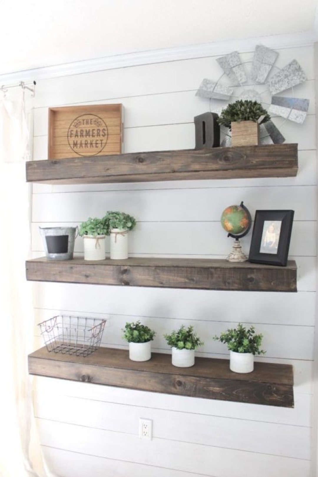 Floating Shelves, Modern Floating Shelves, 3 Inch Floating Shelves - Etsy