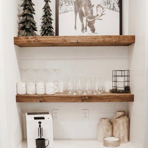 Floating Shelves, Modern Floating Shelves, 3 Inch Floating Shelves - Etsy