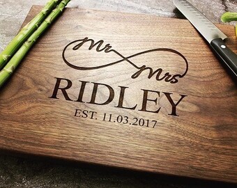 Personalized Cutting Board For Anniversary Gift or Wedding Gift - Custom engraved - Wedding Anniversary - Wedding gift