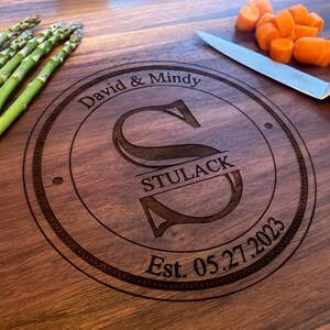 Anniversary Gift or Wedding Gift  - Personalized Cutting Board Wood - Charcuterie Board - Bride Gift - Serving board