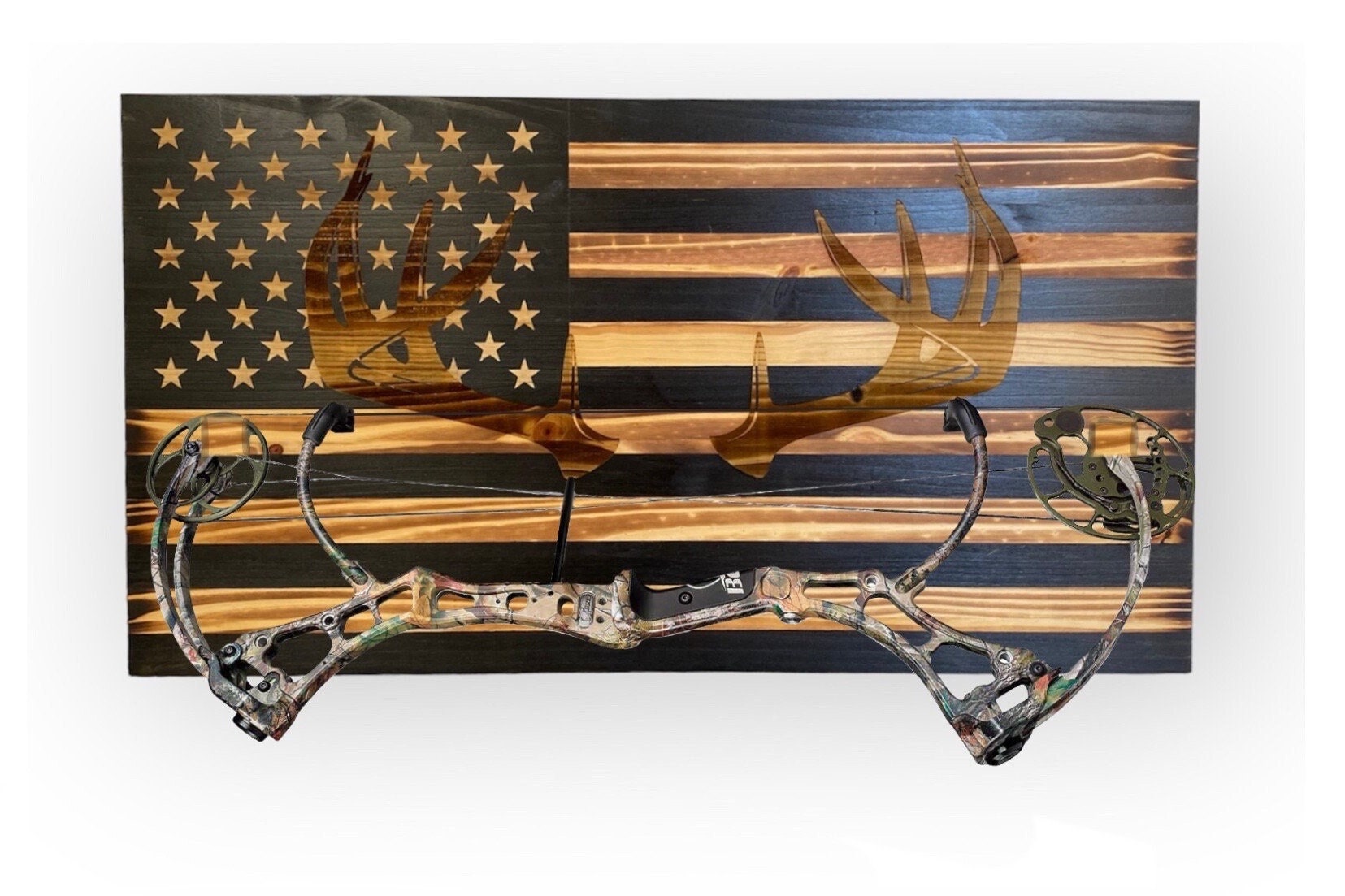 Compound bow rack, Deer hunting bow rack, Hunter Christmas gift