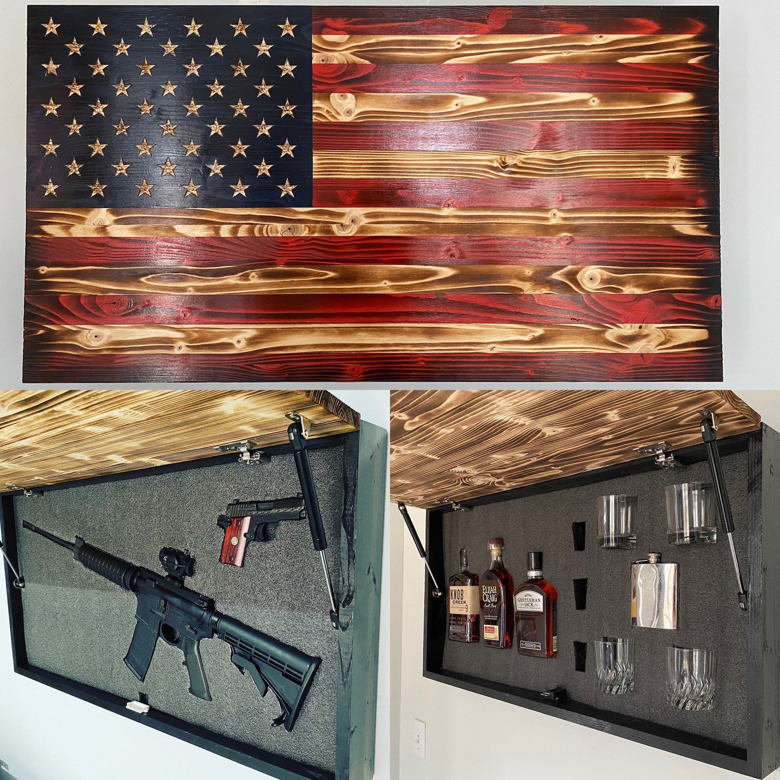 Concealment American flag gun case Etsy