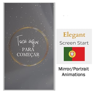 Elegant Portuguese Wedding Start Screen Mirror Photo booth Animations