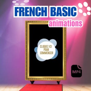 French Photo Booth Basic Animation Pack | Photomaton Mariage layout| Photo booth anniversaire, mariage, fete overlay