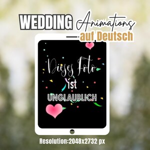Wedding Set German ipad Booth, ipad selfie booth wedding. LumaBooth, Touchpix, Snappic
