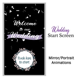 Wedding Start Screen Mirror Photo booth Animations