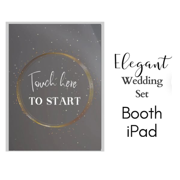 Wedding Elegant iPad Set for Photo booth