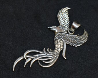 Greek Owl Athena .925 Sterling Silver Pendant by Peter Stone Jewelry