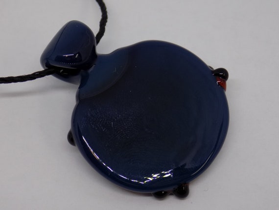 Hand-blown Glass Frog Pendant Necklace COMPLETELY… - image 7