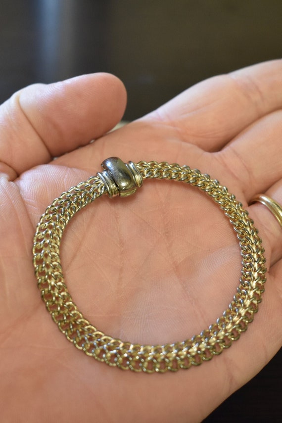 Sterling Silver MILOR ITALY 925 Woven Chain Bracel