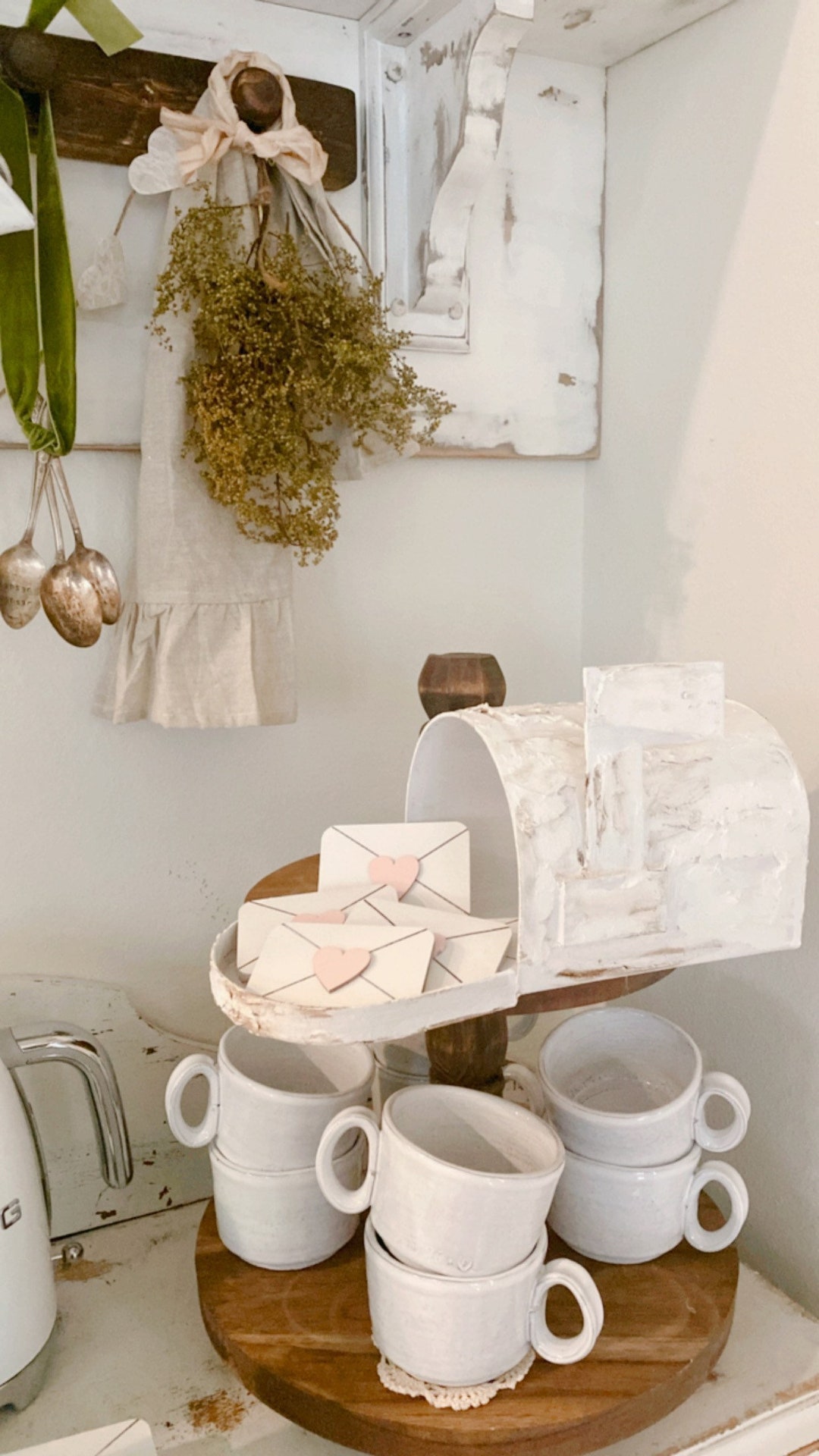 Paper Mache Mailbox, Decorative Mailbox, Valentine Mailbox, CHOOSE Red