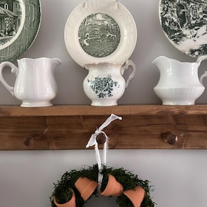 Garden pot wreath, terracotta pot wreath, moss wreath, Spring wreath, summer wreath, gift, PREORDER