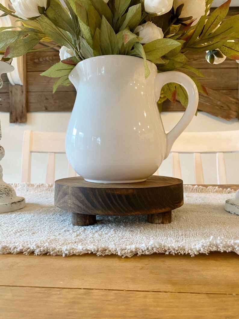 Round Riser Table Top Tray Riser Stained Riser Gift - Etsy