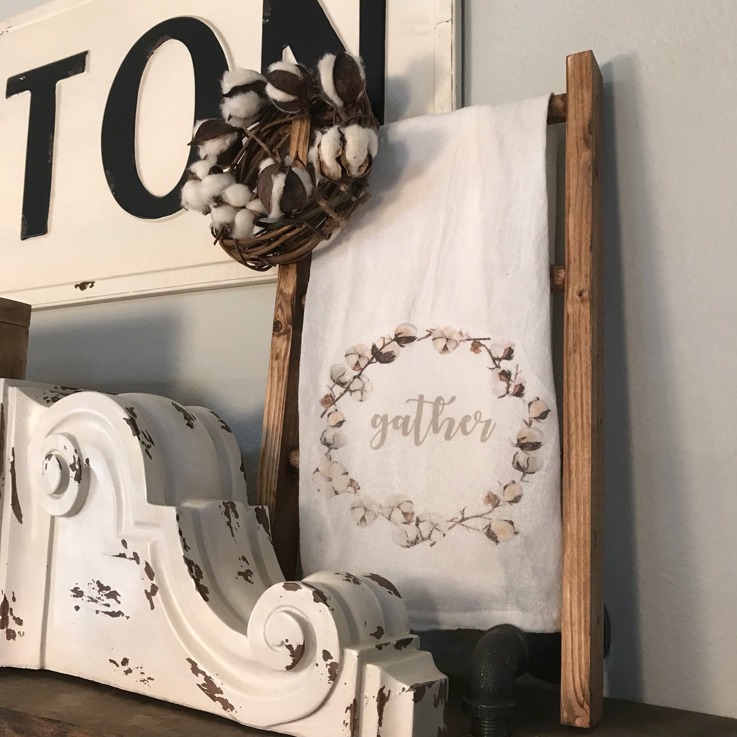 ORIGINAL tea towel ladder Mini tea towel ladder ladder Etsy