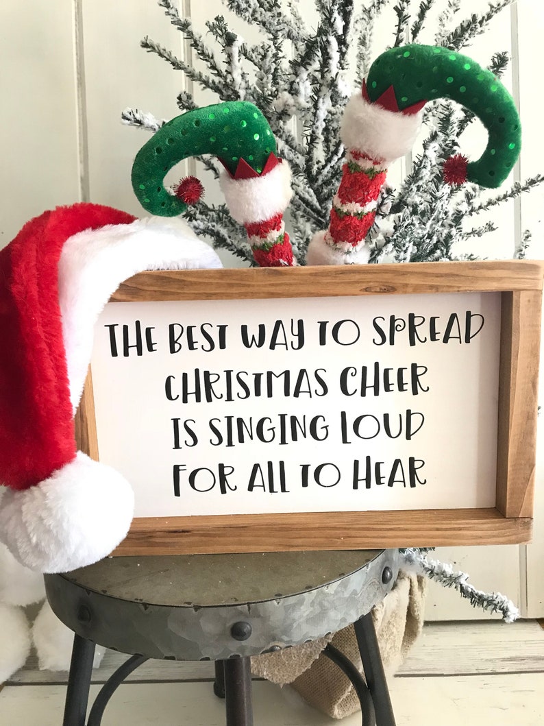 The best way to spread christmas cheer is singing loud for all etsy