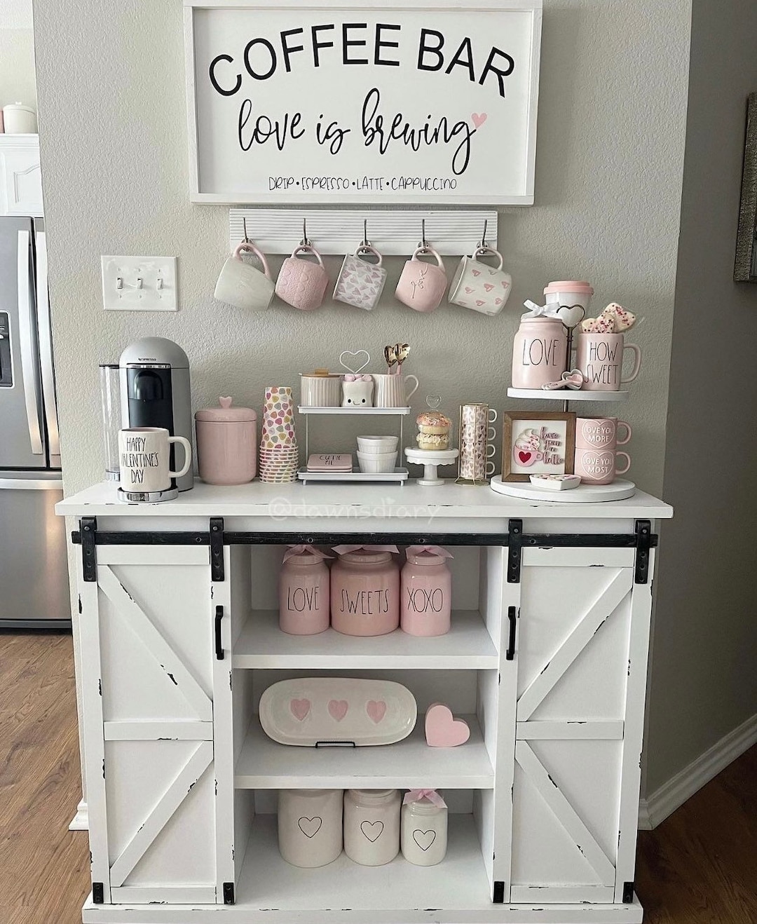 VILIGHT Coffee Bar Accessories Love is Brewing - Farmhouse Coffee