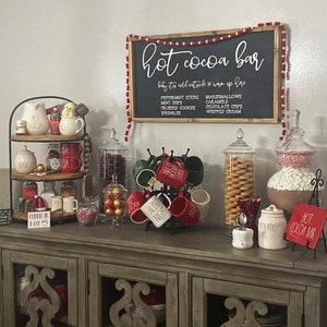 Hot cocoa bar sign, Valentine sign, winter sign, Christmas sign, gift, PREORDER image 10