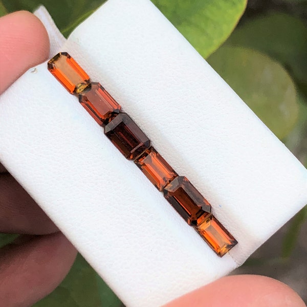 3.95 Cts Natural Orange Brownish Transparent Tourmaline Gemstones @ Afghanistan