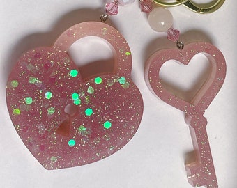 Lock and Key Couples Keychain