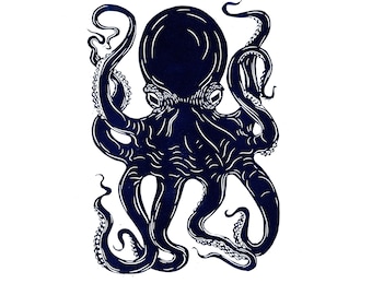 Octopus III Prussian Blue