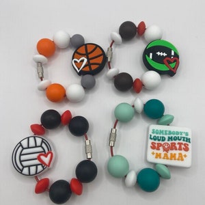 Stanley Cup Charm for Women, Fun Gifts for Women, Stanley Cup Accessories, Tumbler Handle Cup Charms, Silicone Bead Bag Tag, Gifts for her