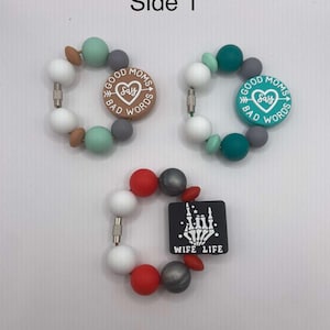 Stanley Cup Charm for Women, Fun Gifts for Women, Stanley Cup Accessories, Tumbler Handle Cup Charms, Silicone Bead Bag Tag, Gifts for her