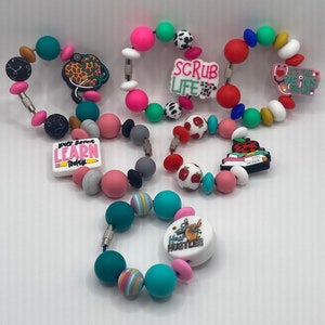 Stanley Cup Charm for Women, Fun Gifts for Women, Stanley Cup Accessories, Tumbler Handle Cup Charms, Silicone Bead Bag Tag, Gifts for her
