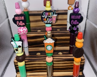 Bolígrafos con temática de café.