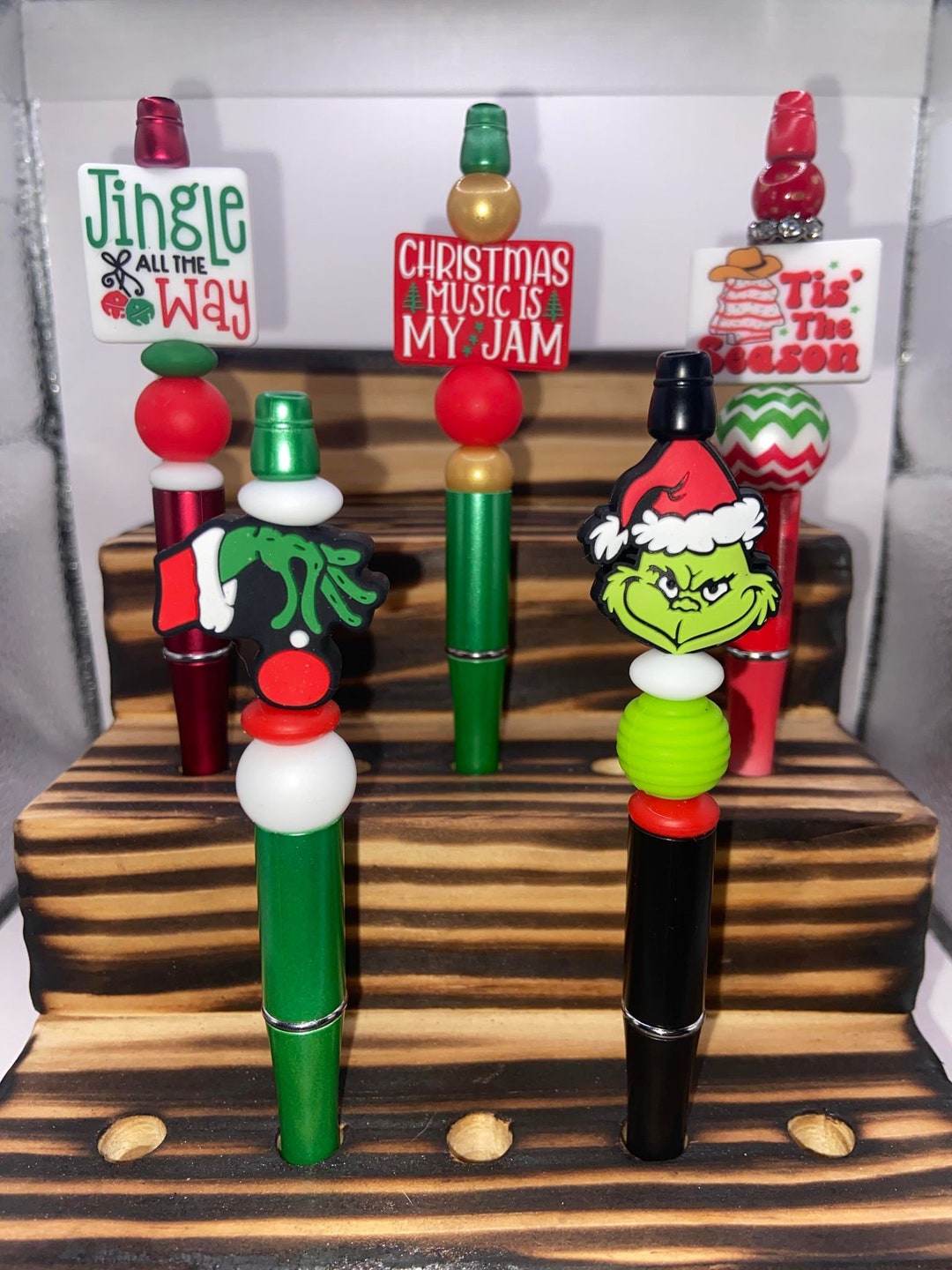 Christmas Beaded Pens - Etsy