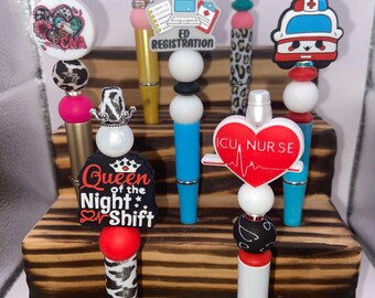 Nursing/CNA/Phlebotomist Beaded Pens