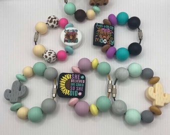Encanto de la Copa Stanley para mujeres, Regalos divertidos para las mujeres, Accesorios de la Copa Stanley, Encantos de la taza con mango de vaso, Etiqueta de bolsa de cuentas de silicona, Regalos para ella