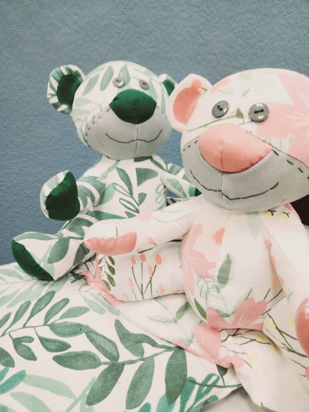 Custom Memory Animals Custom Memory Bear From Clothing | Keepsake Memorial Stuffed Animal ...