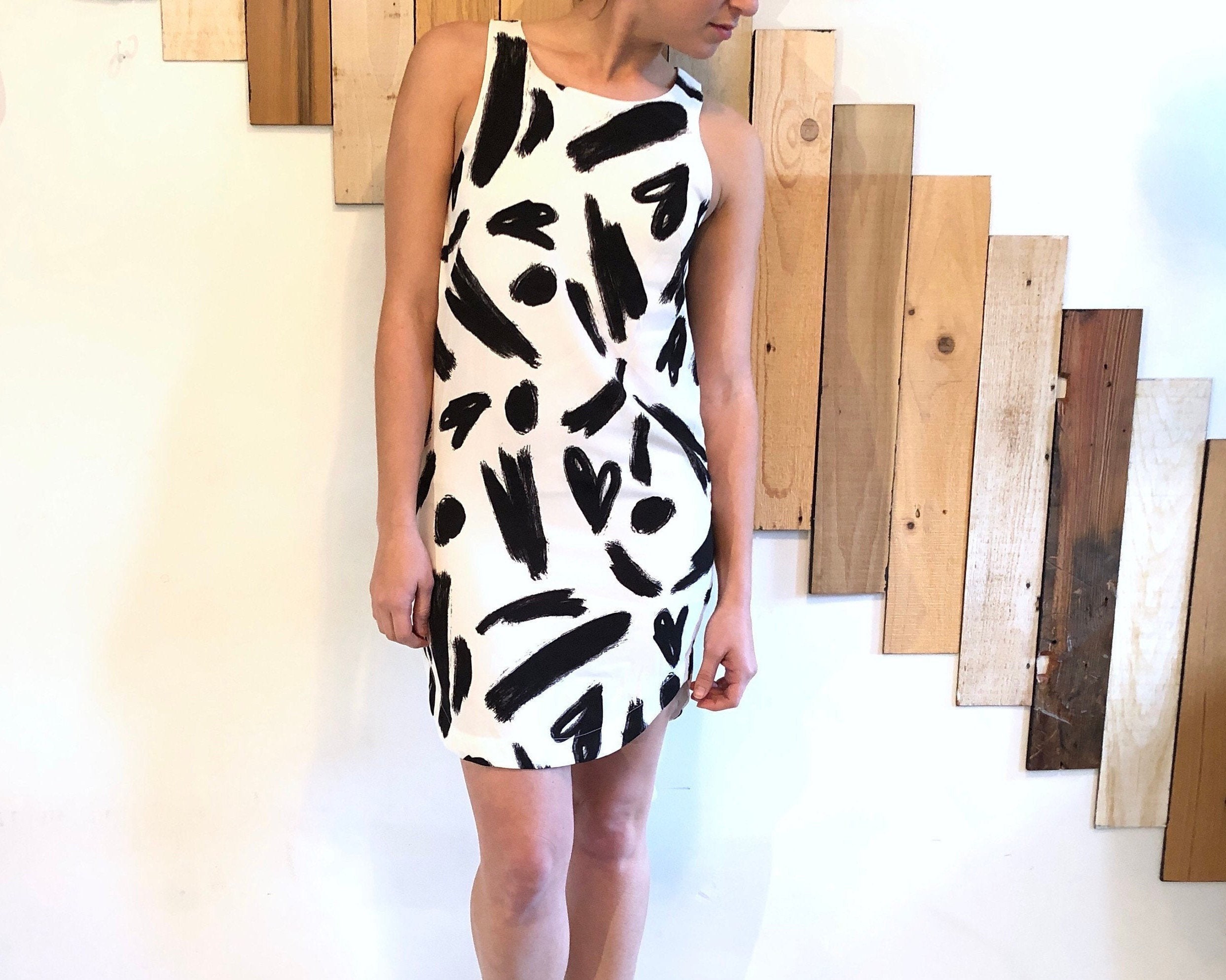 lined white dress