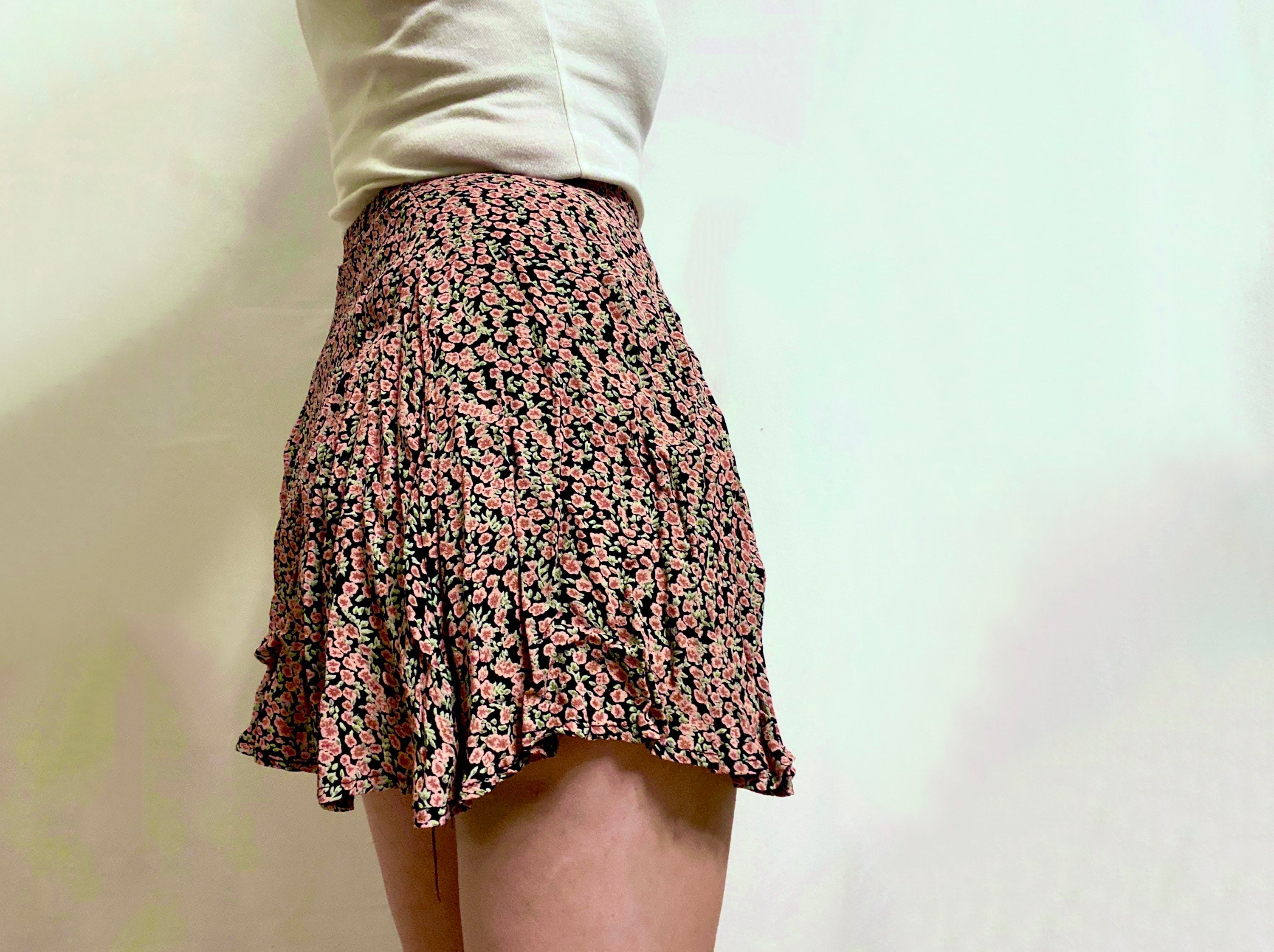 Floral mini skirt brandy melville sales