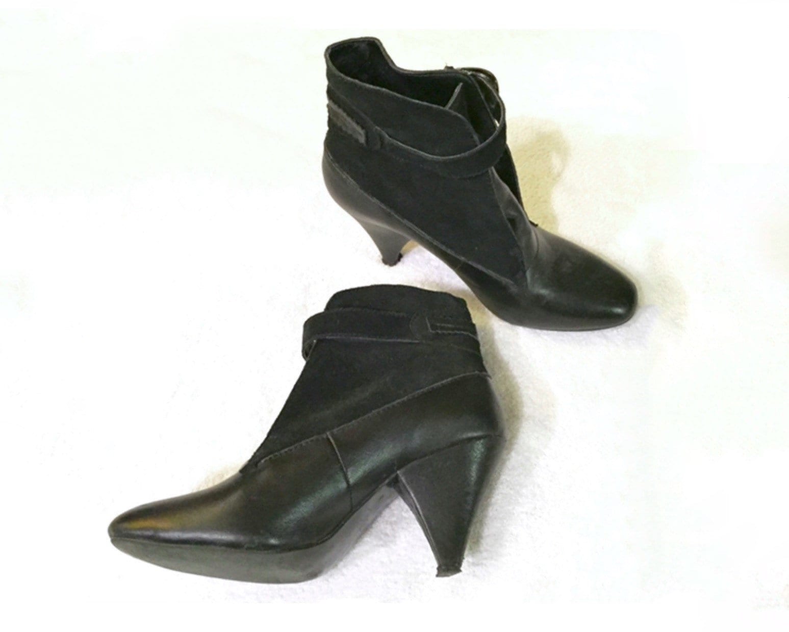 ladies black dress booties
